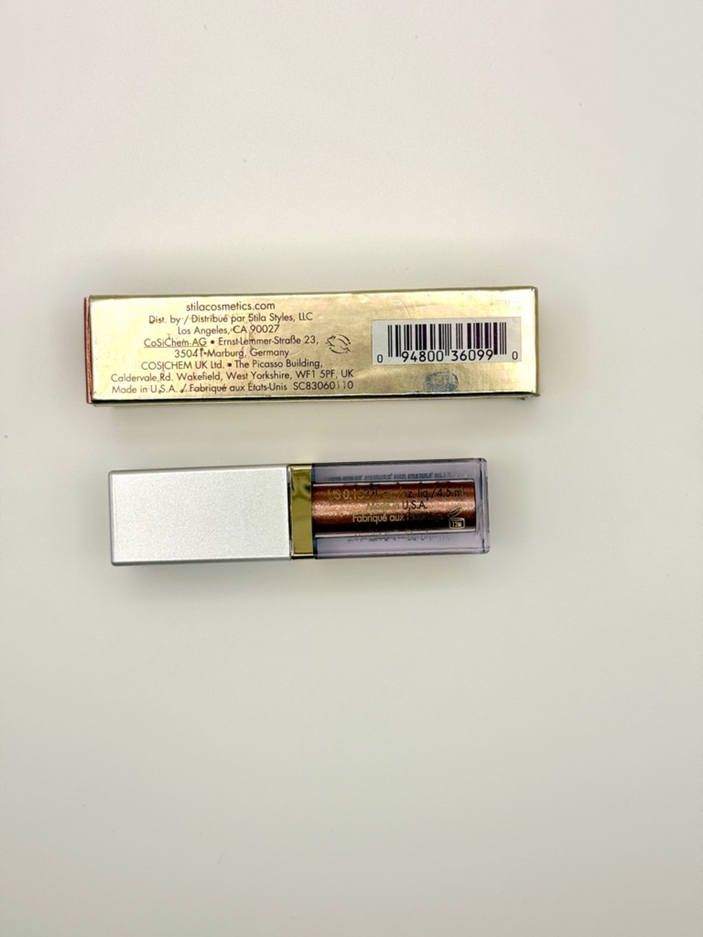 Stila Glitter & Glow Liquid Eye Shadow “Oasis” Full Size 4.5mL New - Picture 6 of 7